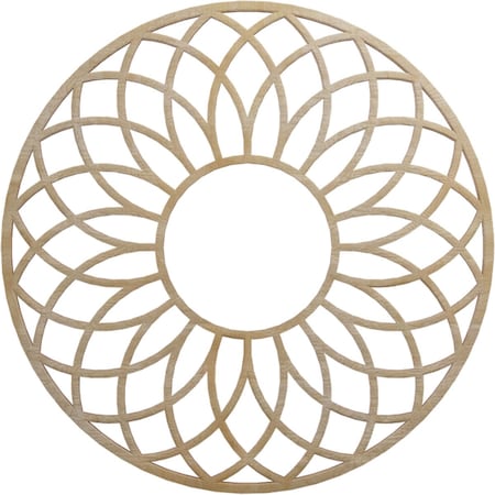 Ekena Millwork Cannes Wood Fretwork Pierced Ceiling Medallion, Birch, 22"OD x 7 1/2"ID x 1/4"T CMWP22X22X0250CNBI